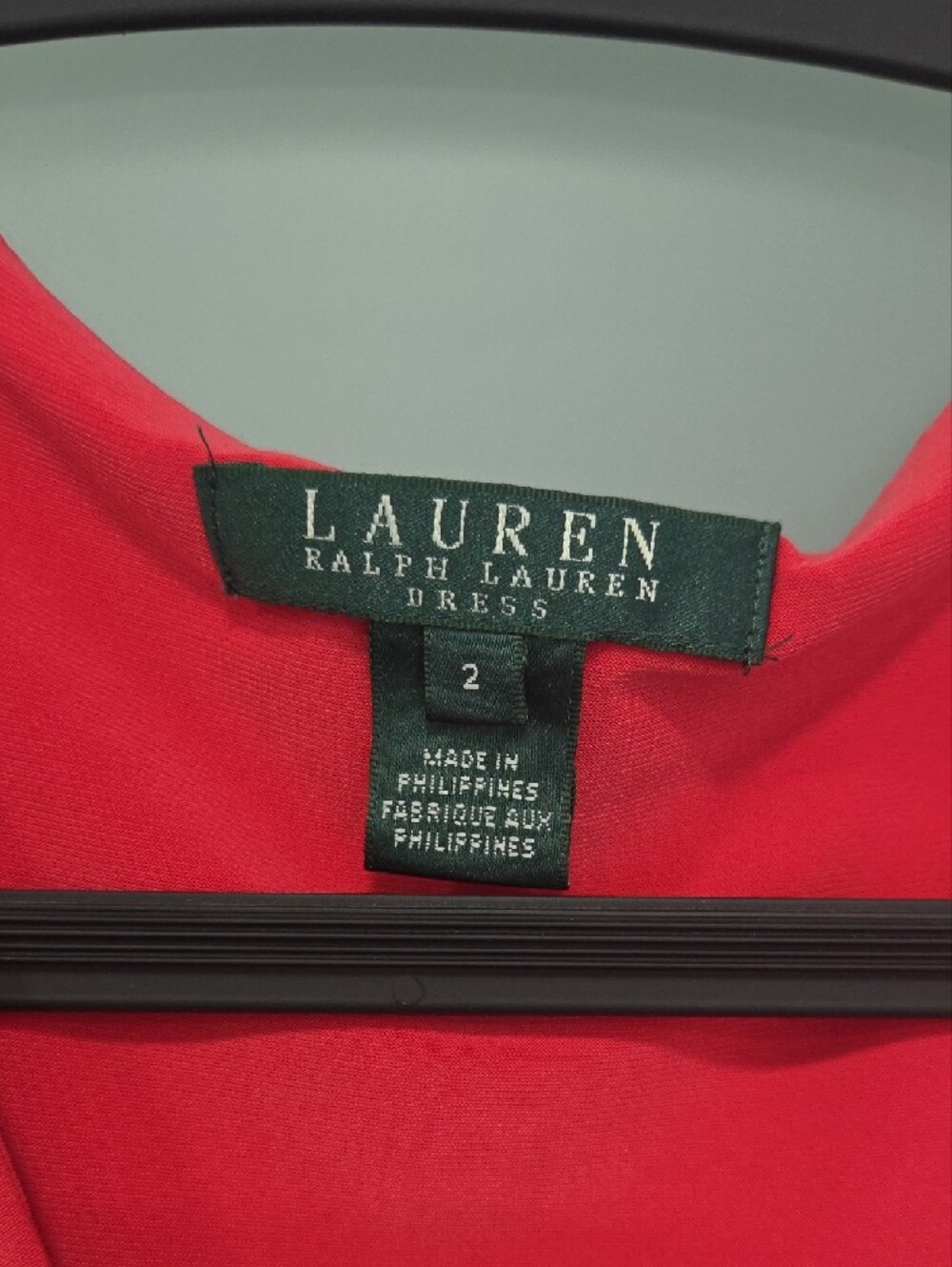 Lauren Ralph Lauren Coral Faux-Wrap Cap-Sleeve Sheath Dress - Picture 2 of 7